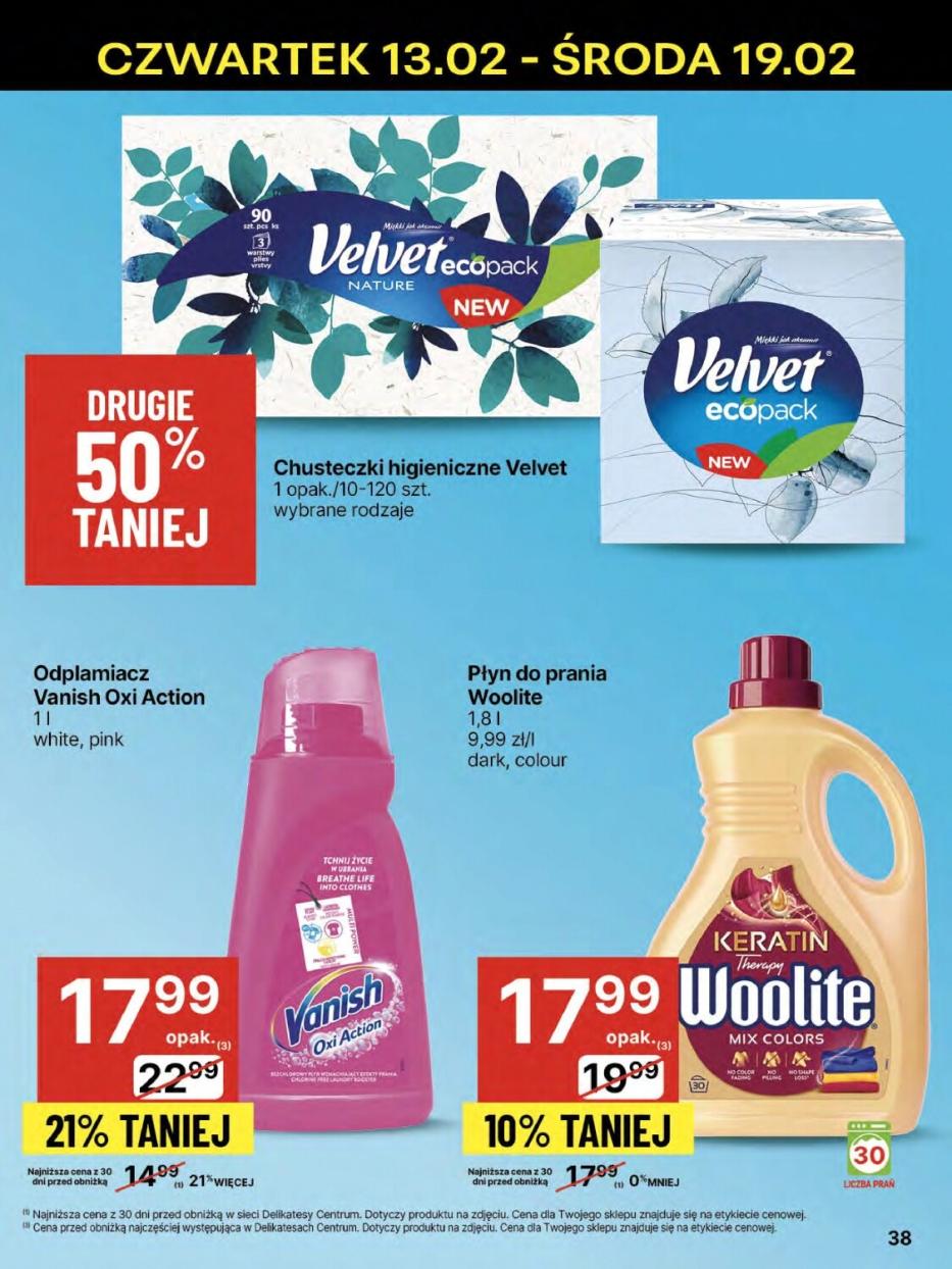 Gazetka promocyjna Delikatesy Centrum str. 38