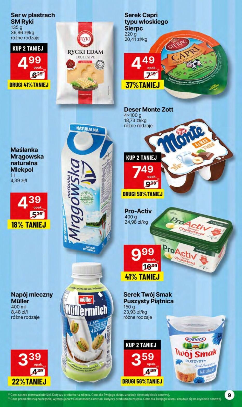 Gazetka promocyjna Delikatesy Centrum str. 9