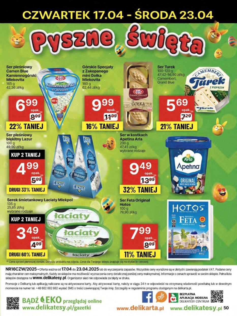 Gazetka promocyjna Delikatesy Centrum str. 50