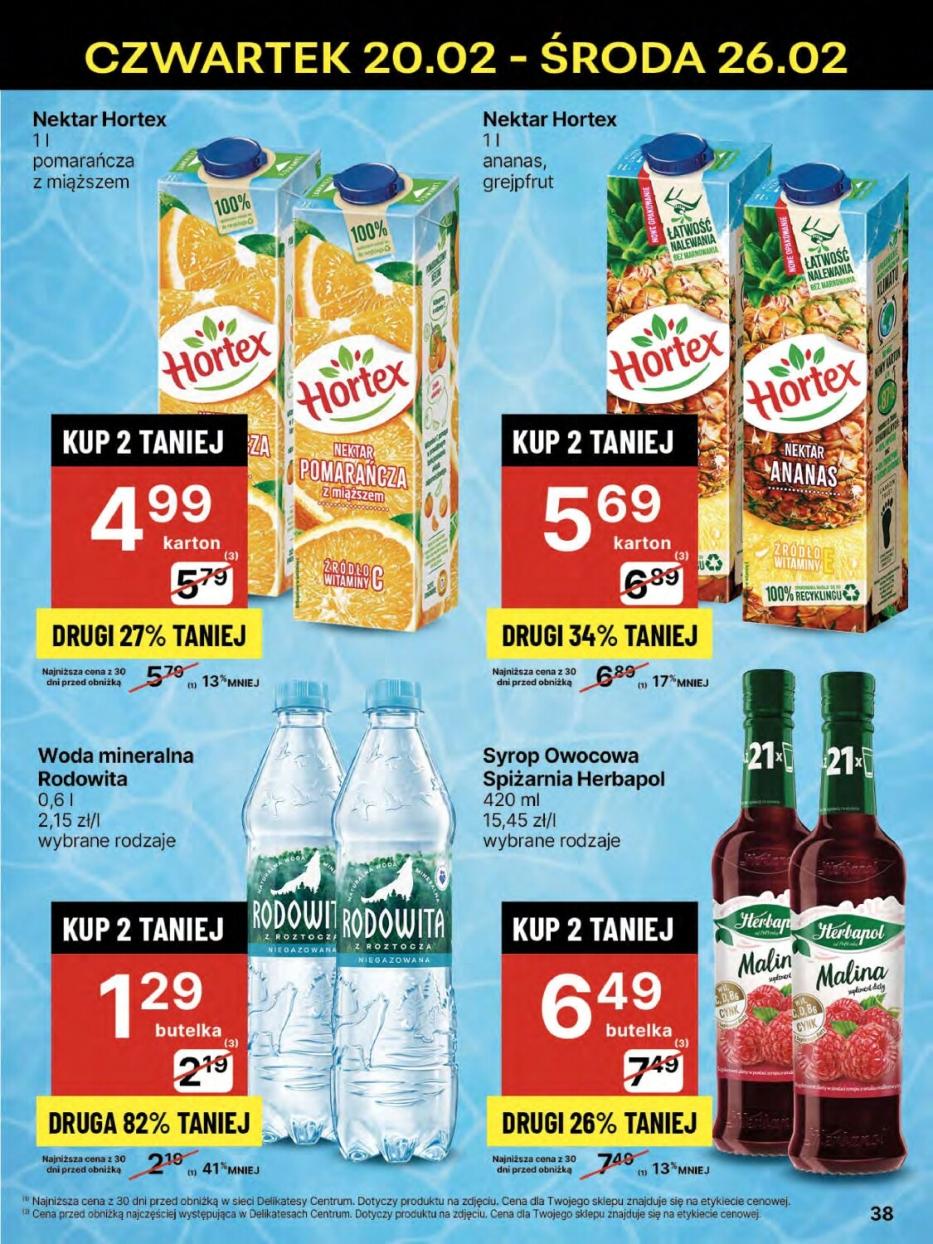 Gazetka promocyjna Delikatesy Centrum str. 38