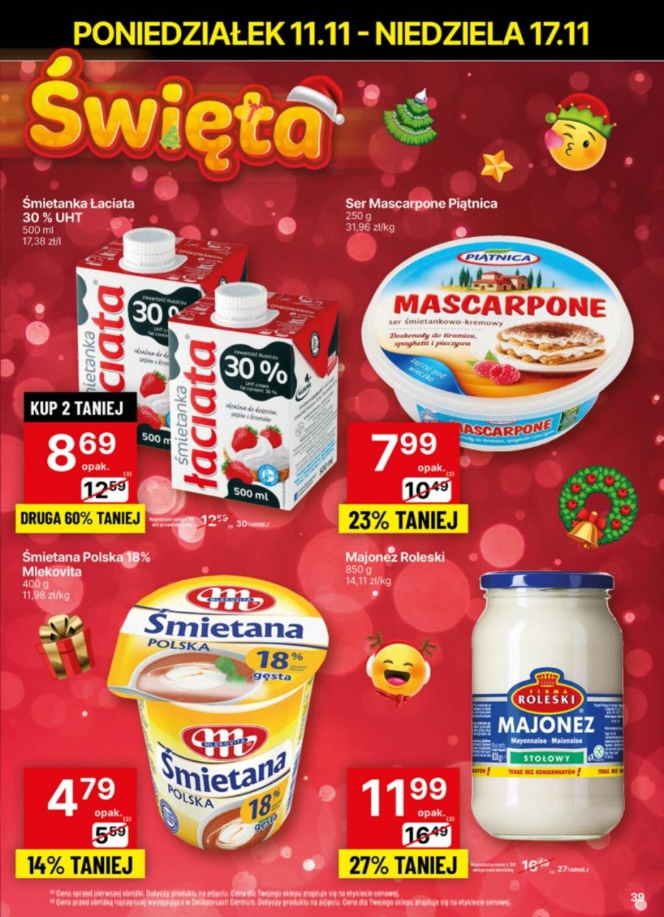 Gazetka promocyjna Delikatesy Centrum str. 39