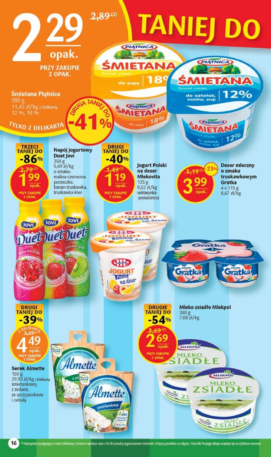 Gazetka promocyjna Delikatesy Centrum str. 16