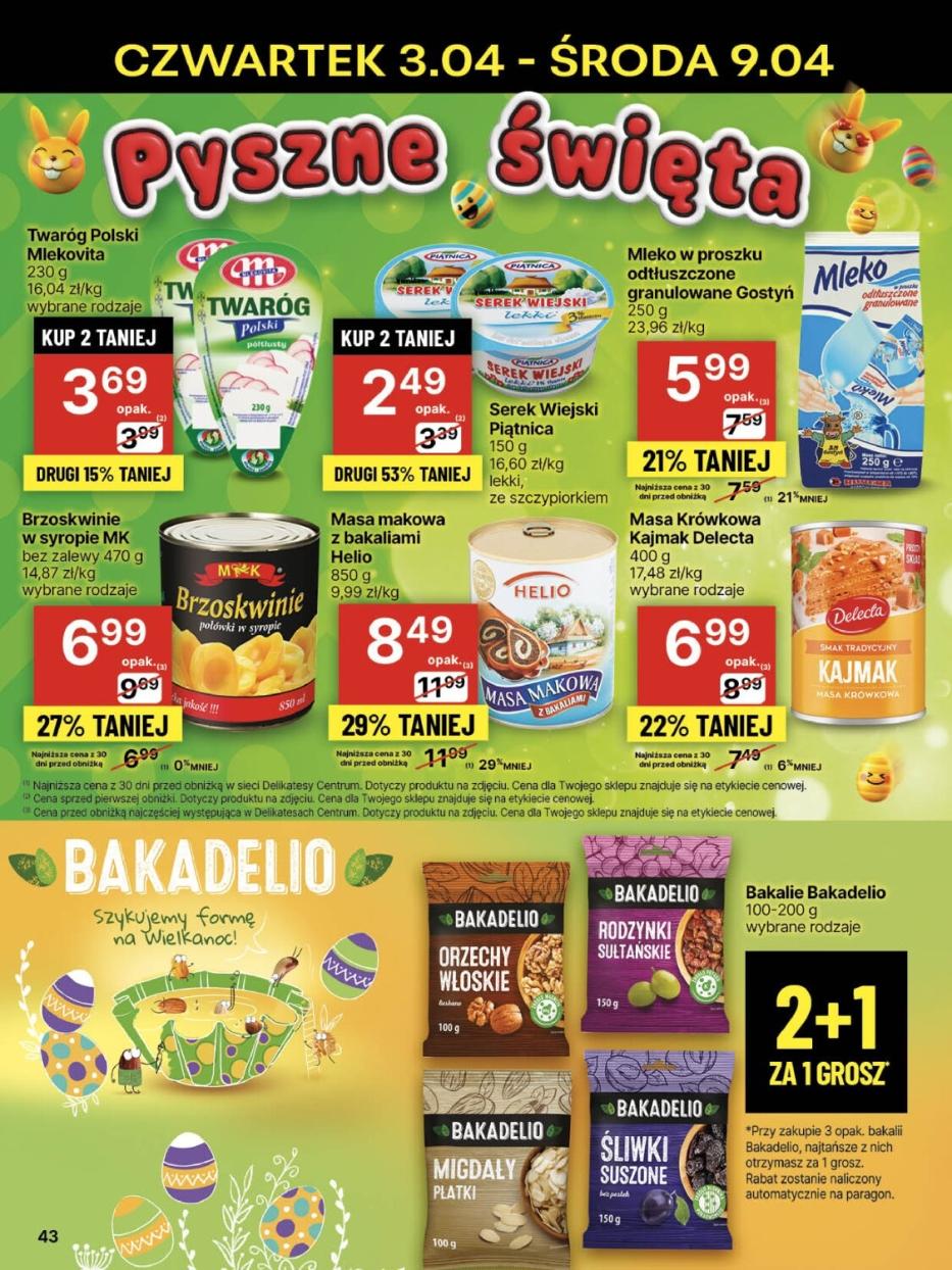 Gazetka promocyjna Delikatesy Centrum str. 43