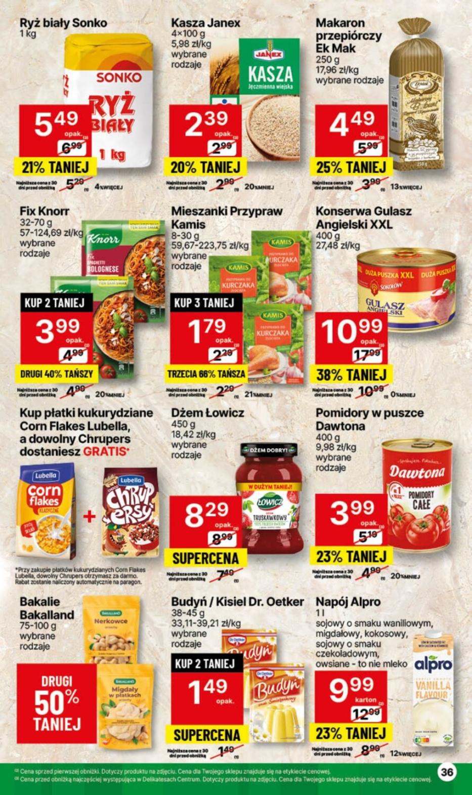 Gazetka promocyjna Delikatesy Centrum str. 36