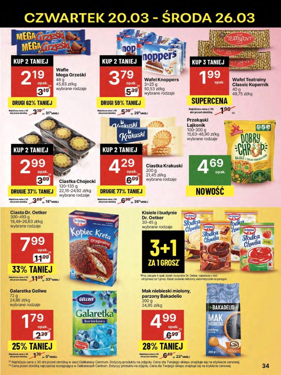 Gazetka promocyjna Delikatesy Centrum str. 34