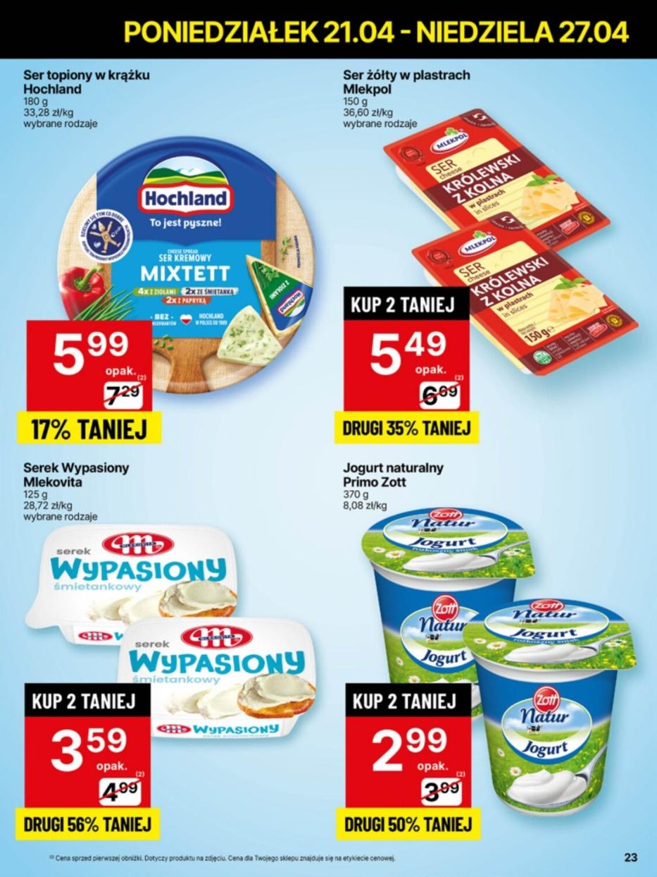 Gazetka promocyjna Delikatesy Centrum str. 23