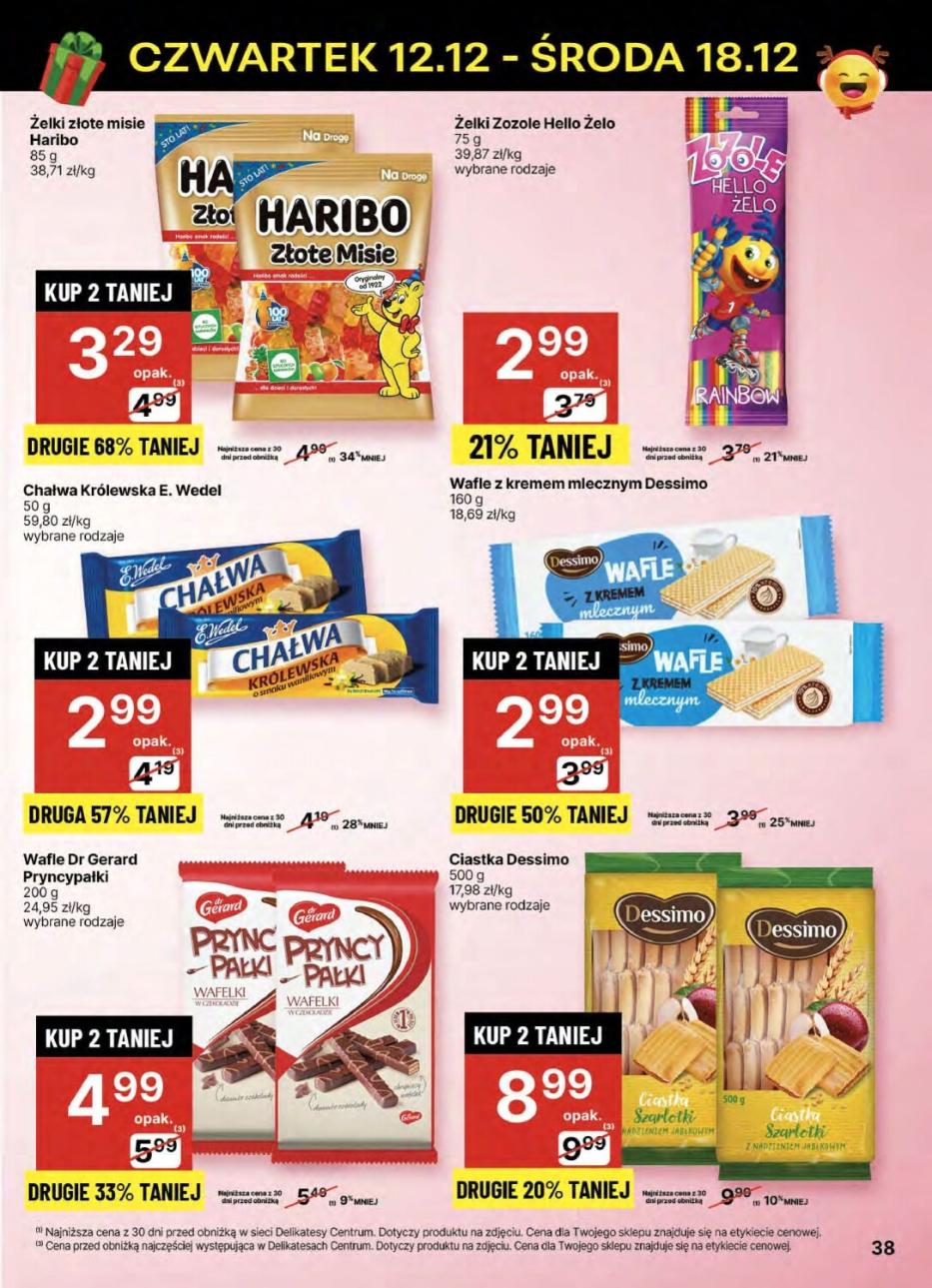 Gazetka promocyjna Delikatesy Centrum str. 38