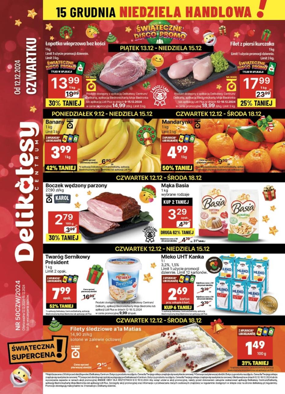 Gazetka promocyjna Delikatesy Centrum str. 1