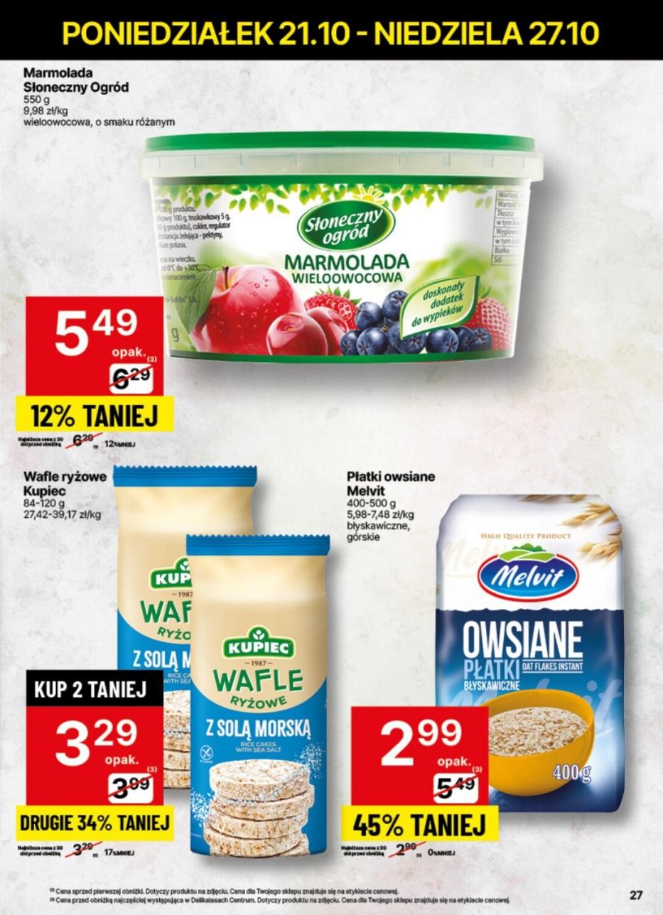 Gazetka promocyjna Delikatesy Centrum str. 27