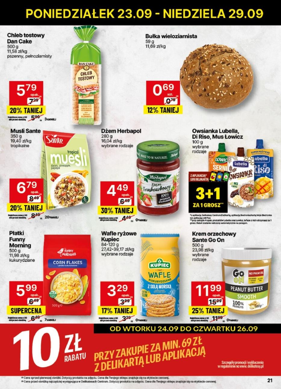 Gazetka promocyjna Delikatesy Centrum str. 21