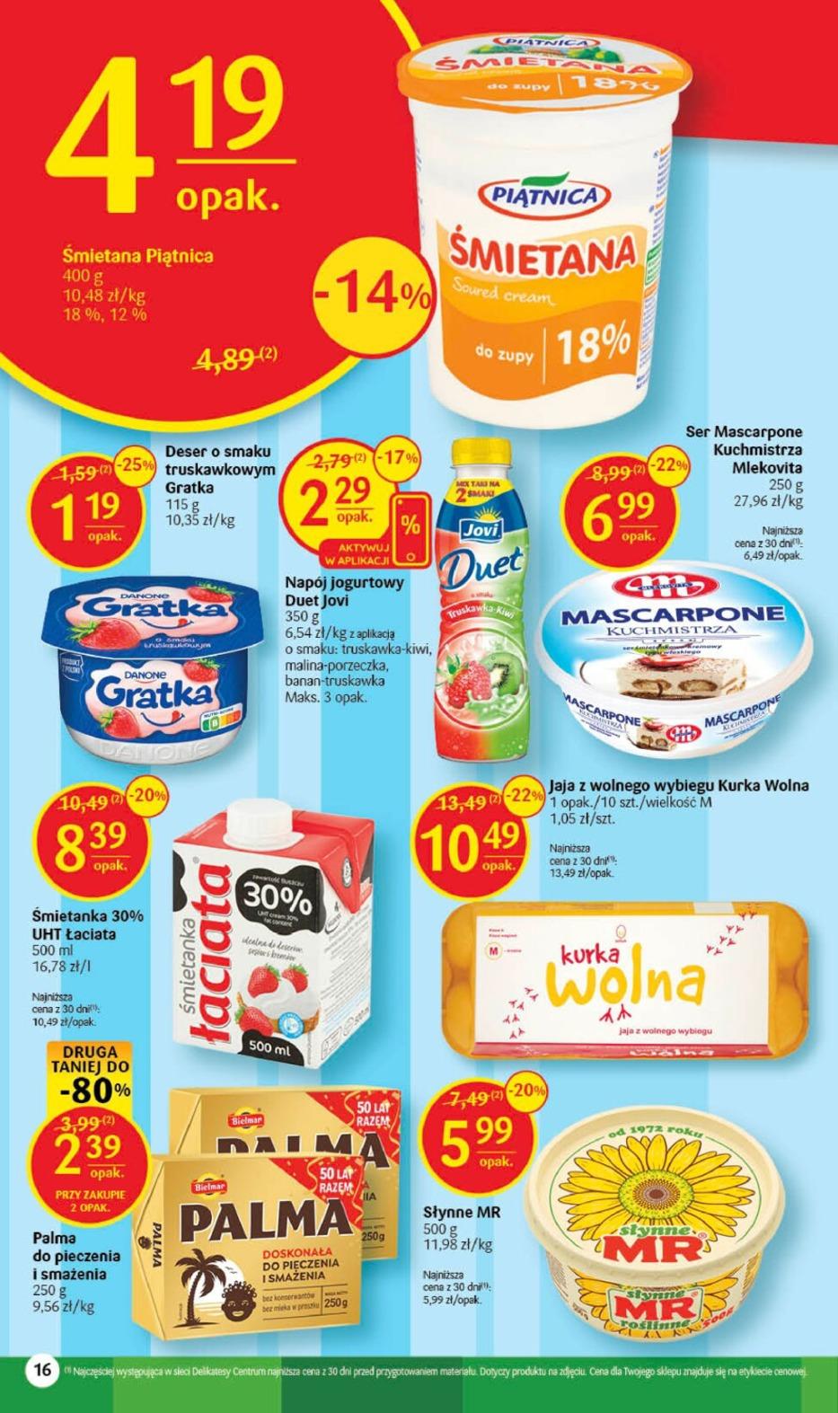 Gazetka promocyjna Delikatesy Centrum str. 16