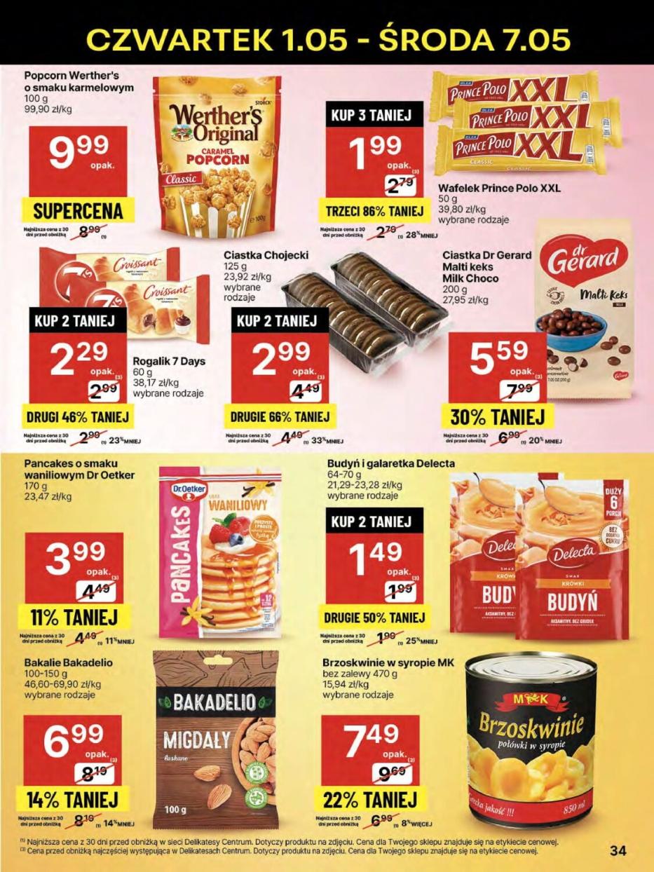 Gazetka promocyjna Delikatesy Centrum str. 34