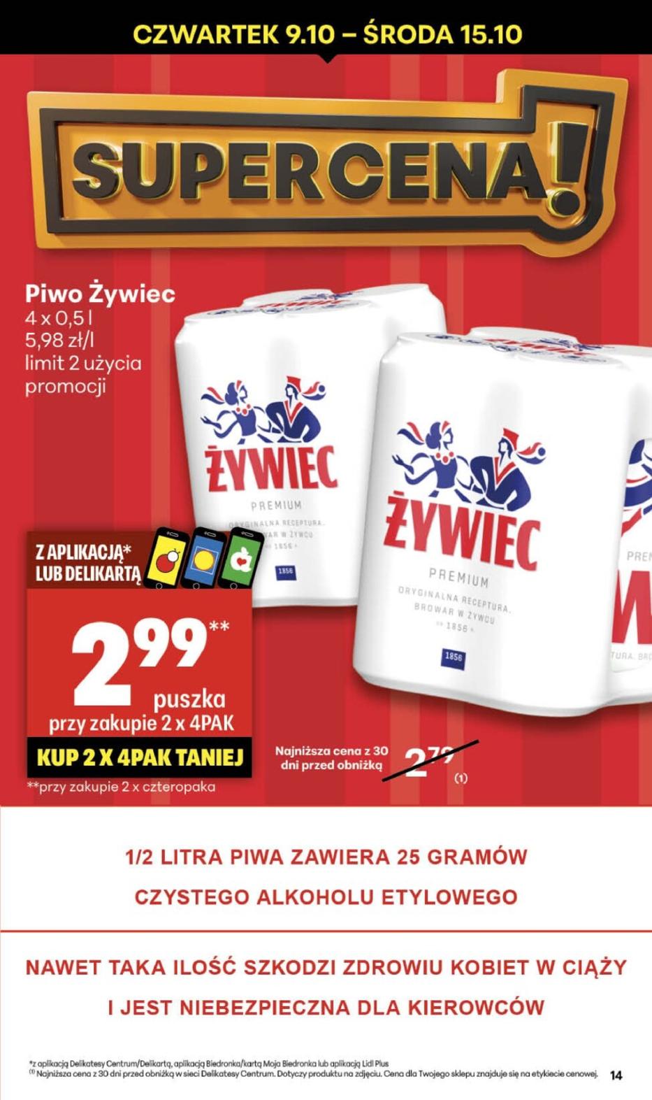 Gazetka promocyjna Delikatesy Centrum str. 14