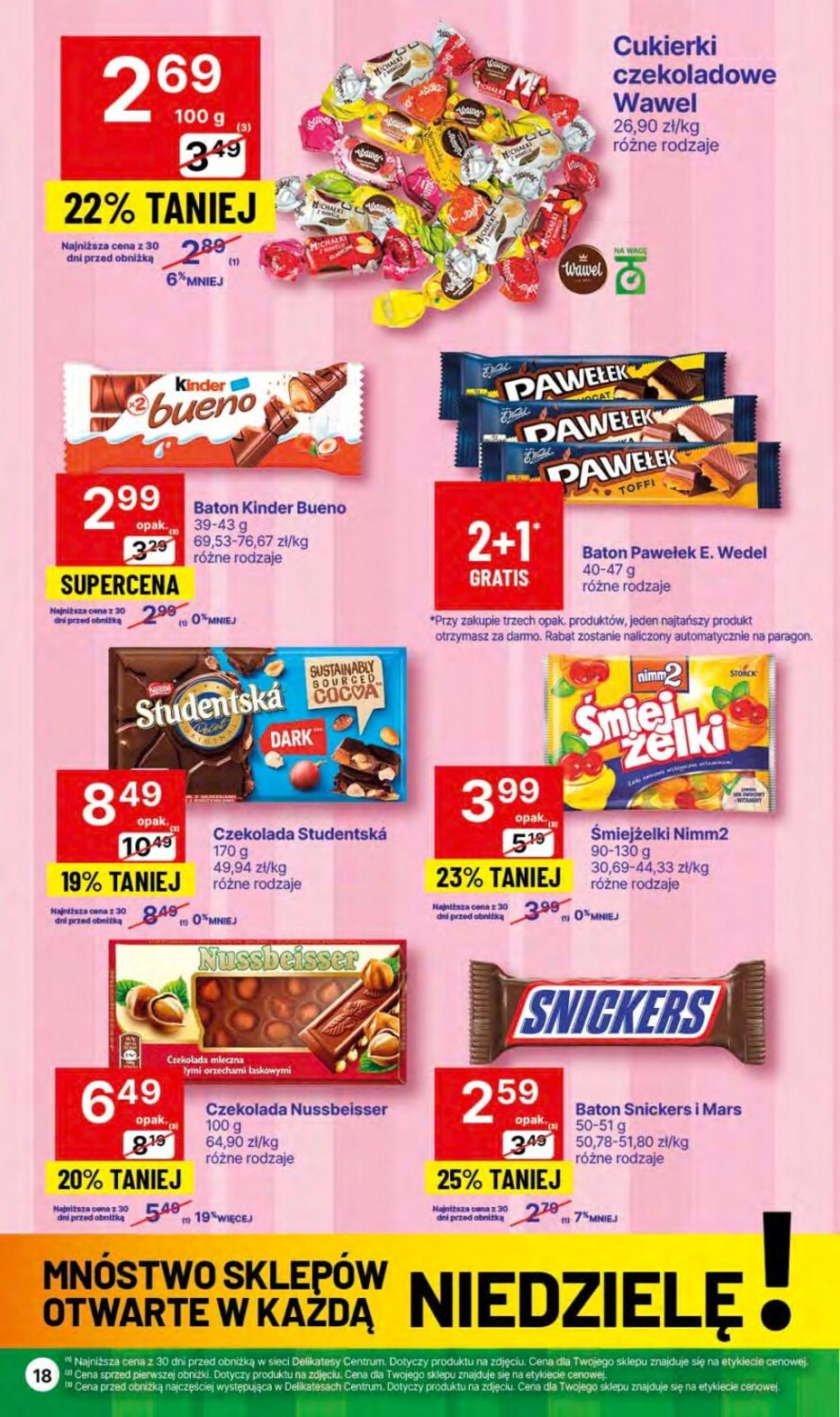 Gazetka promocyjna Delikatesy Centrum str. 18
