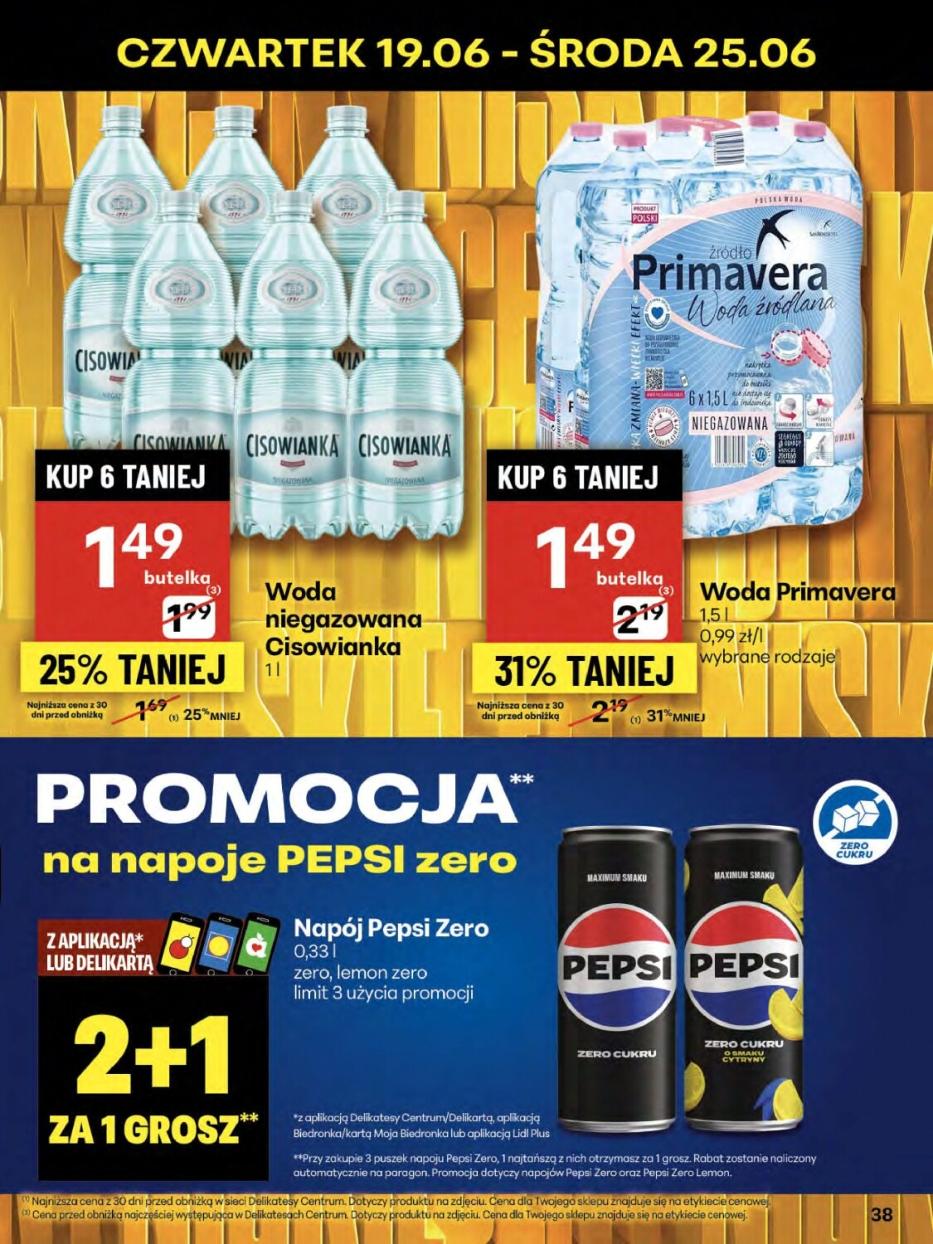 Gazetka promocyjna Delikatesy Centrum str. 38