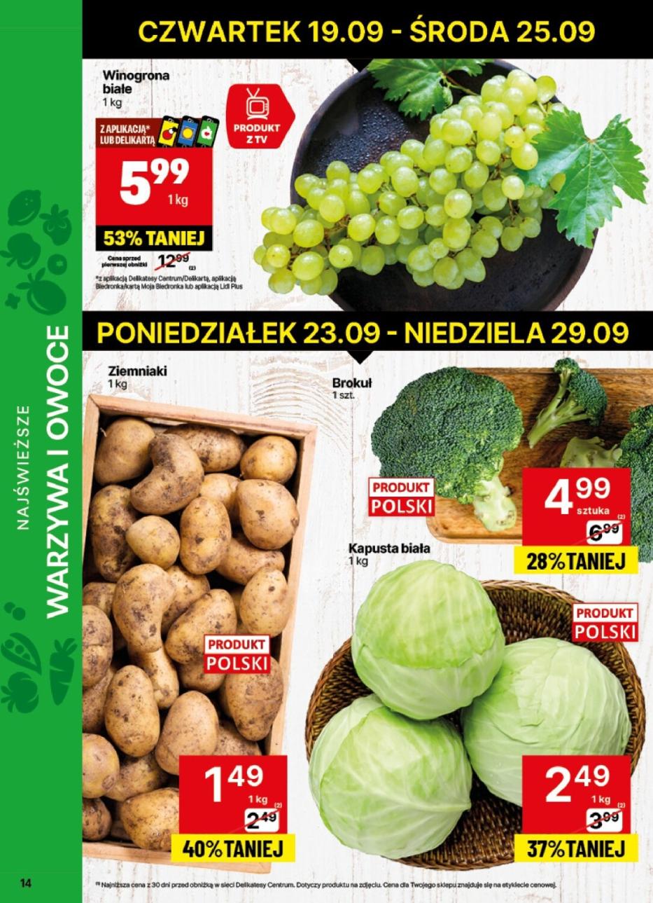 Gazetka promocyjna Delikatesy Centrum str. 14