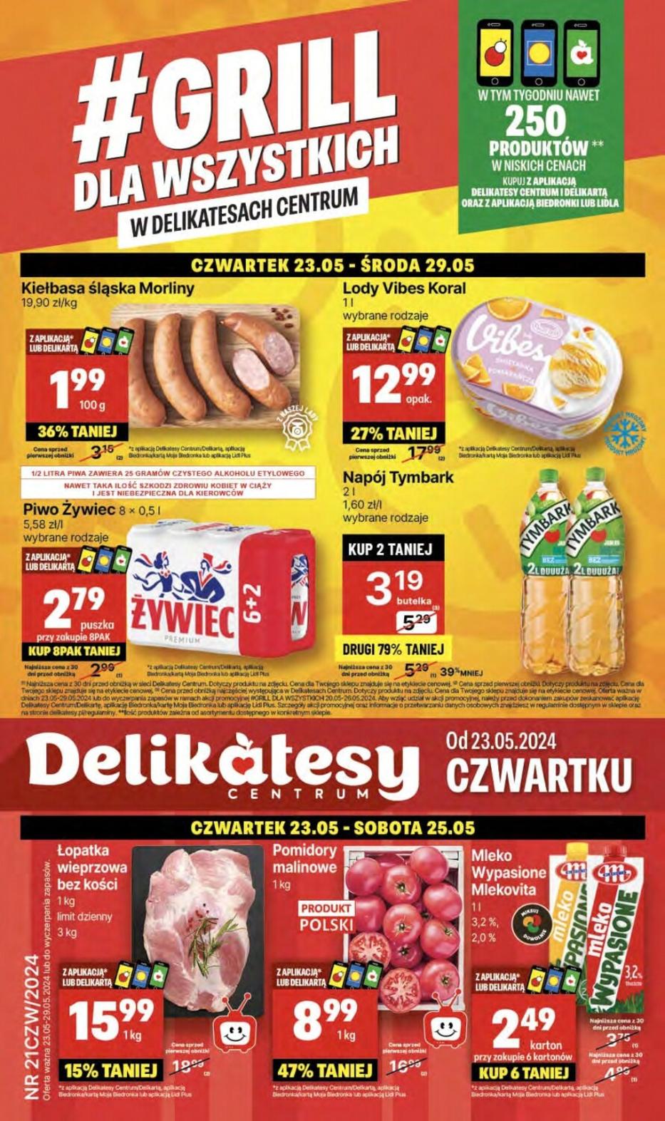 Gazetka promocyjna Delikatesy Centrum str. 1