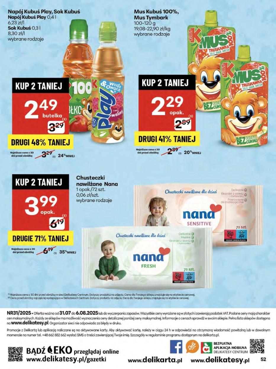 Gazetka promocyjna Delikatesy Centrum str. 52