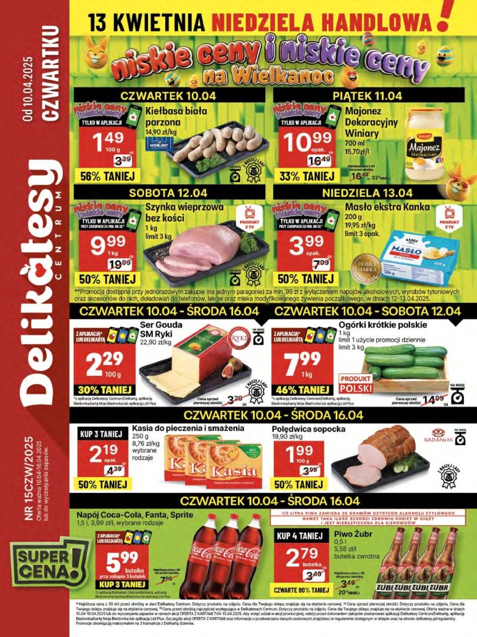 Gazetka promocyjna Delikatesy Centrum str. 1