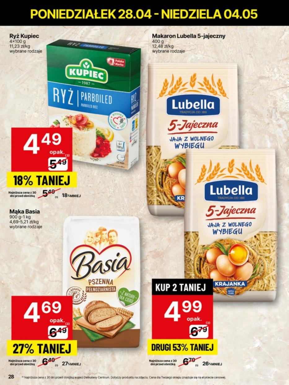 Gazetka promocyjna Delikatesy Centrum str. 28