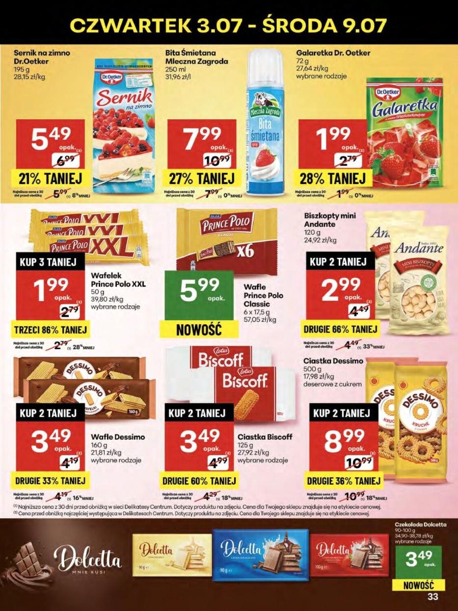 Gazetka promocyjna Delikatesy Centrum str. 33