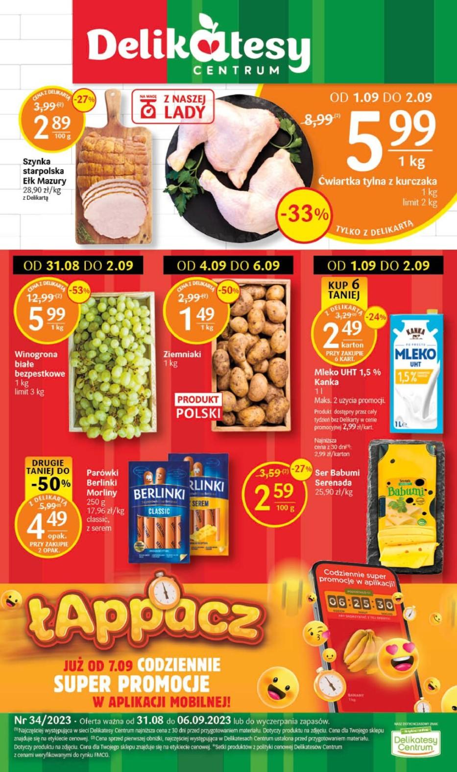 Gazetka promocyjna Delikatesy Centrum str. 1