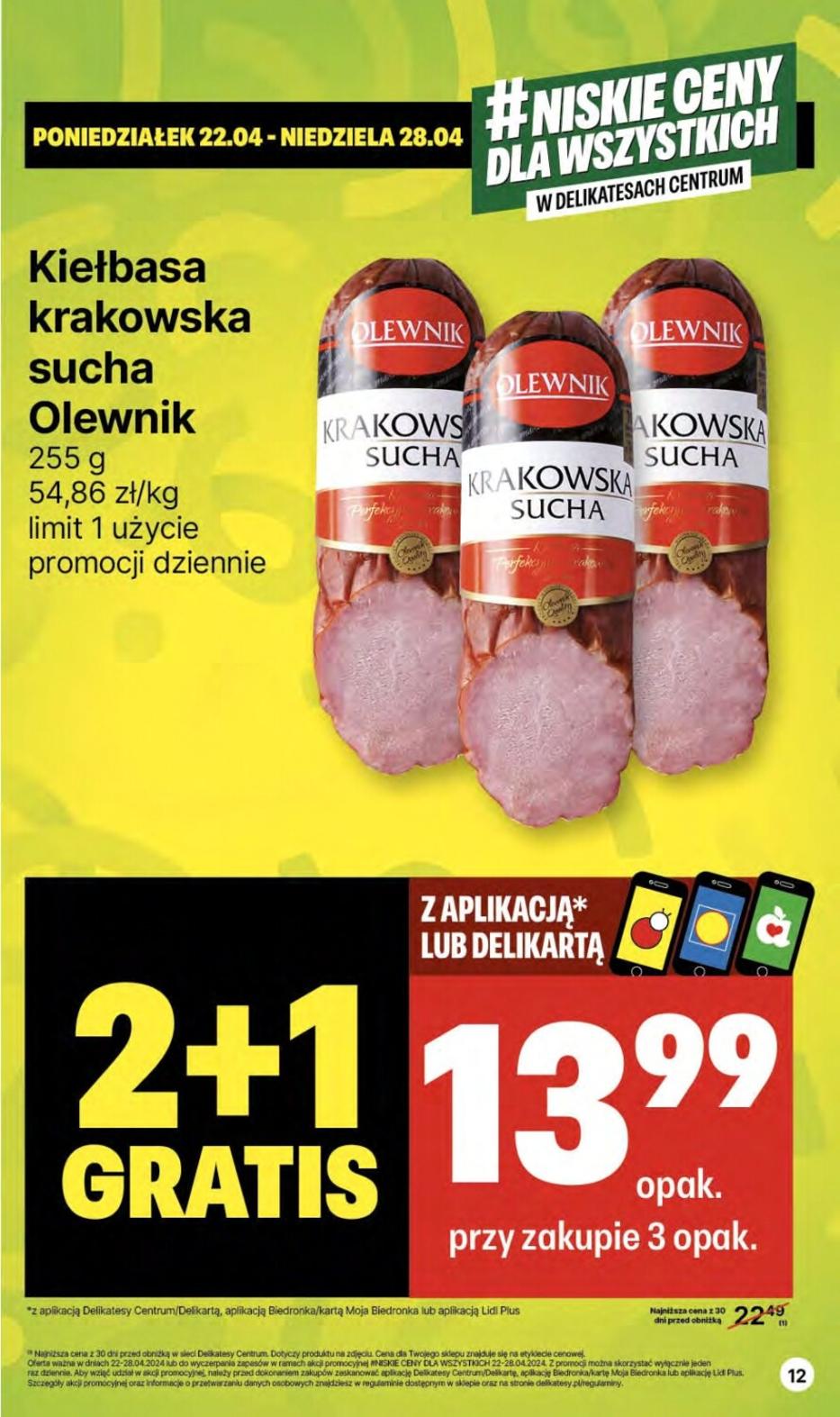 Gazetka promocyjna Delikatesy Centrum str. 12
