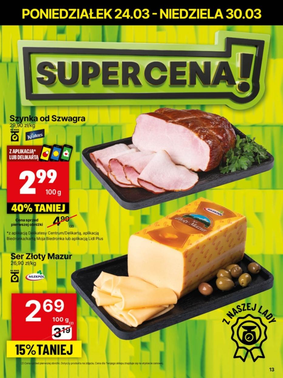 Gazetka promocyjna Delikatesy Centrum str. 13