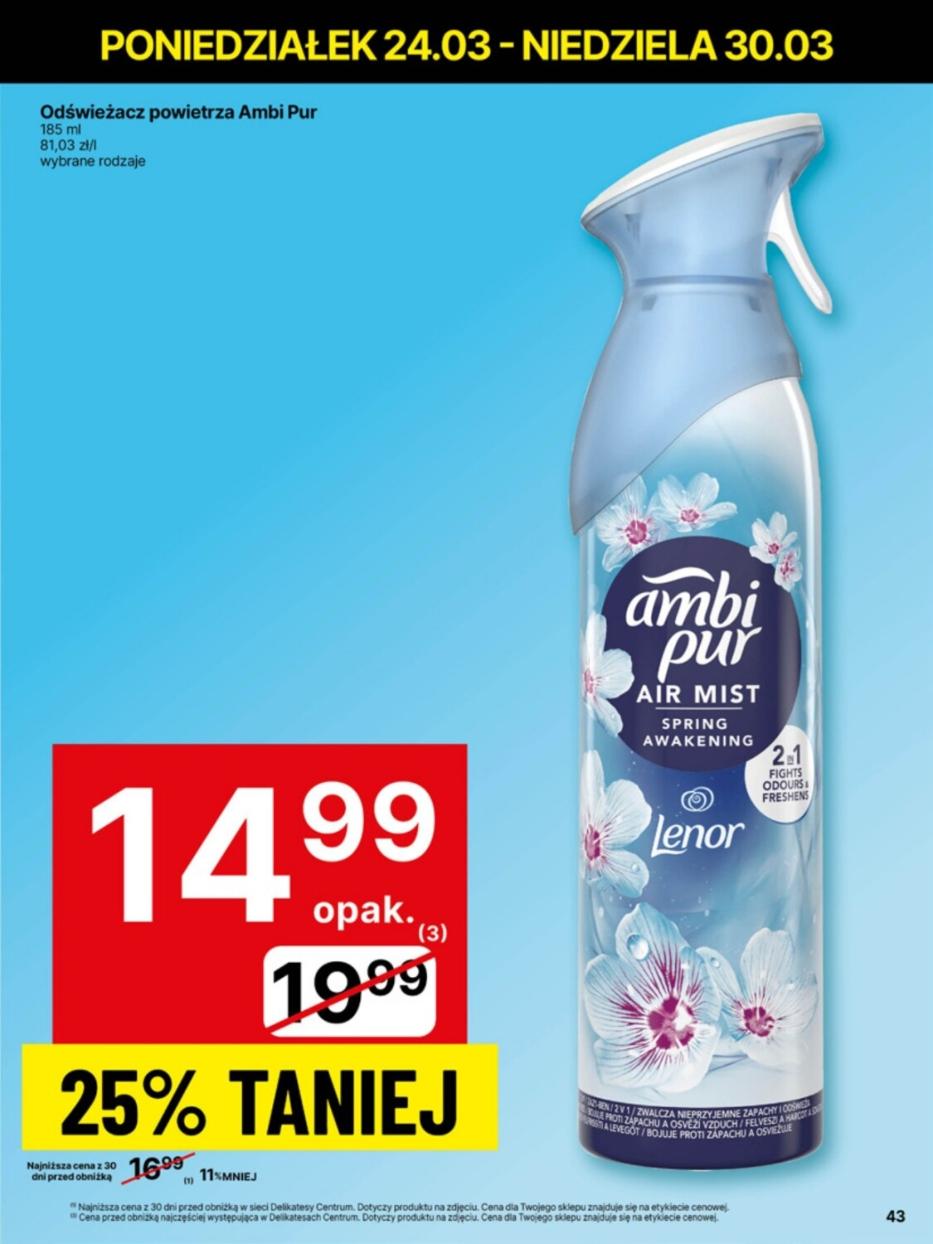 Gazetka promocyjna Delikatesy Centrum str. 43