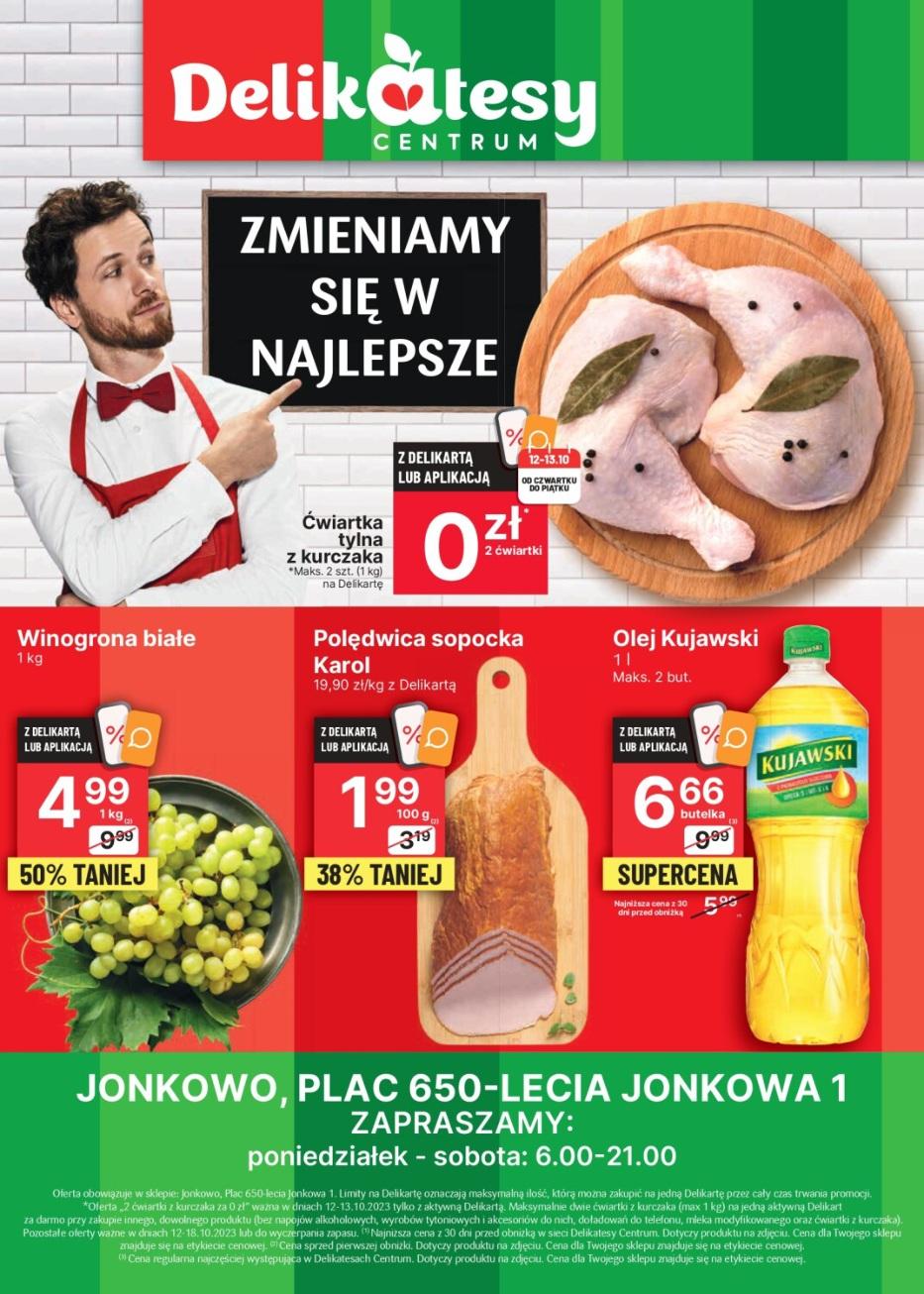 Gazetka promocyjna Delikatesy Centrum str. 1