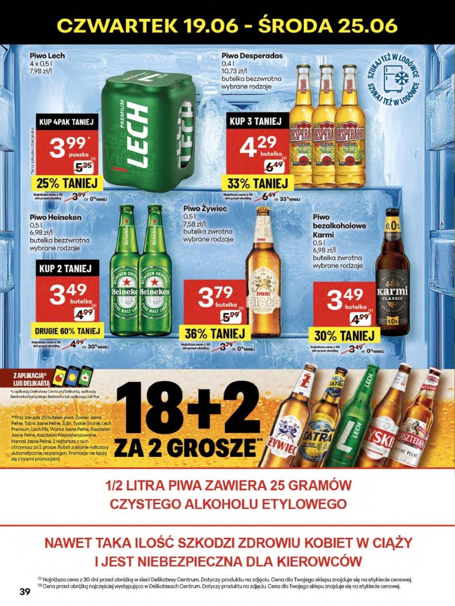Gazetka promocyjna Delikatesy Centrum str. 39
