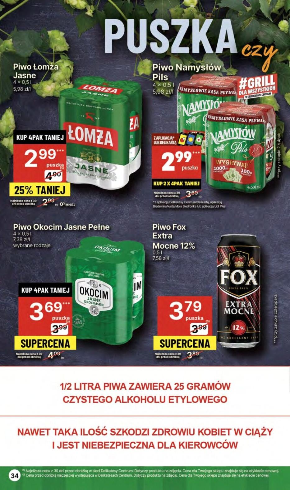 Gazetka promocyjna Delikatesy Centrum str. 34