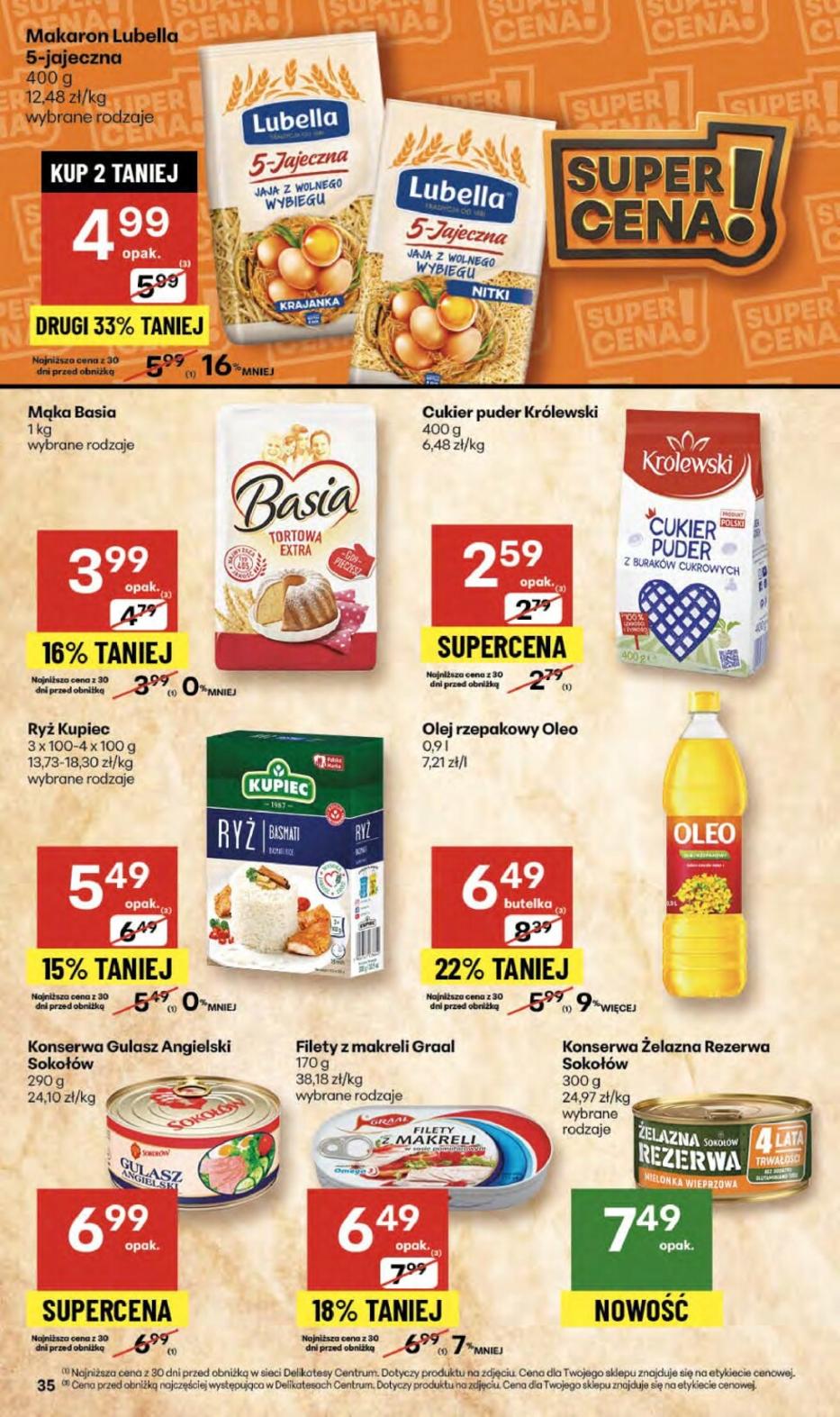 Gazetka promocyjna Delikatesy Centrum str. 35