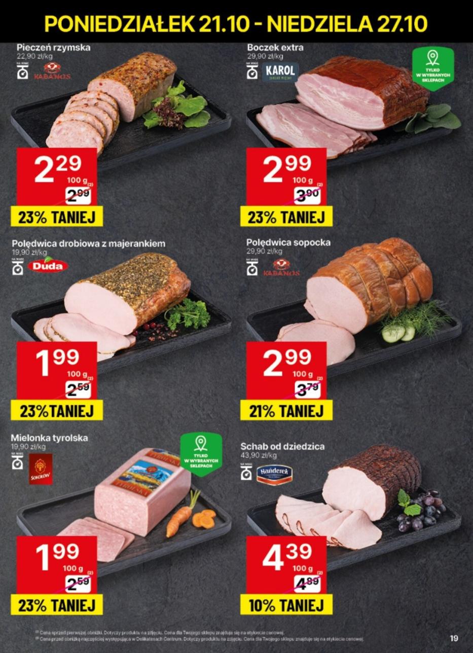 Gazetka promocyjna Delikatesy Centrum str. 19