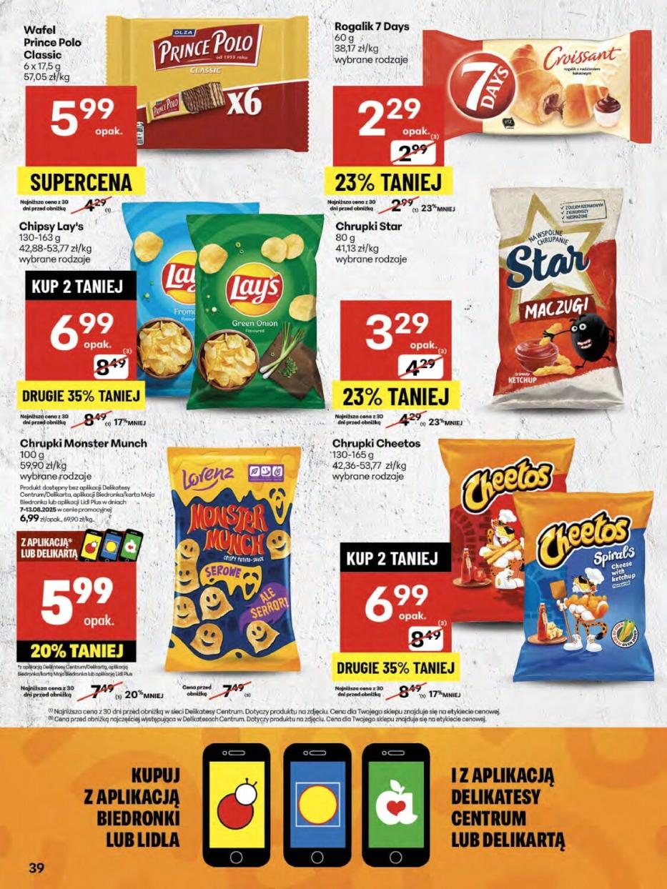 Gazetka promocyjna Delikatesy Centrum str. 39