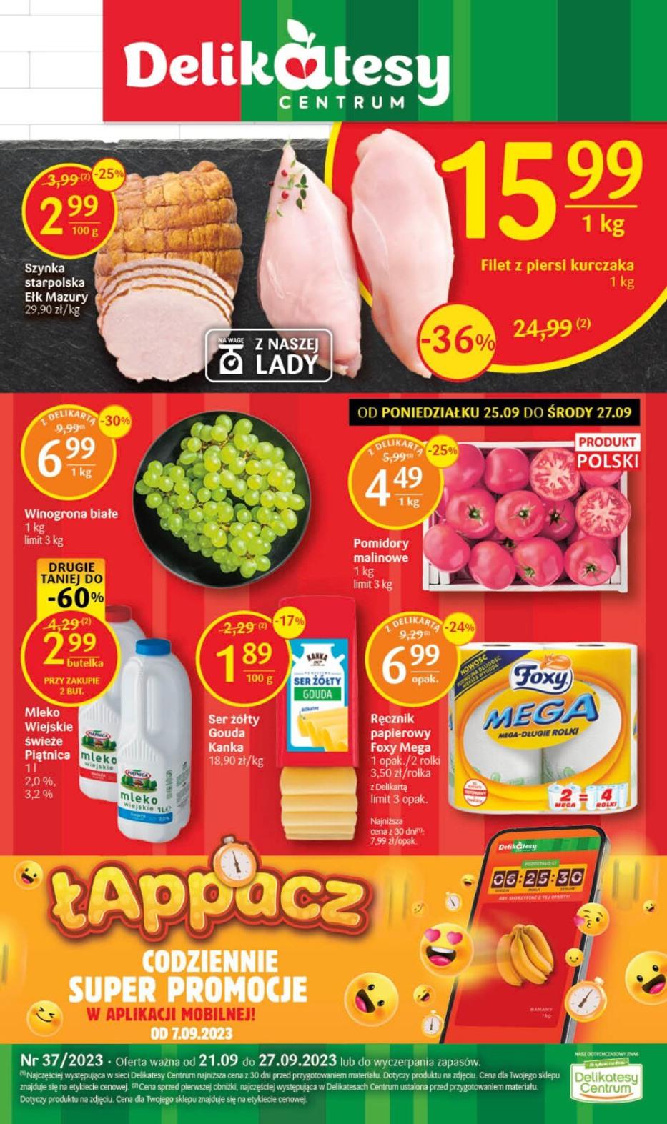 Gazetka promocyjna Delikatesy Centrum str. 1