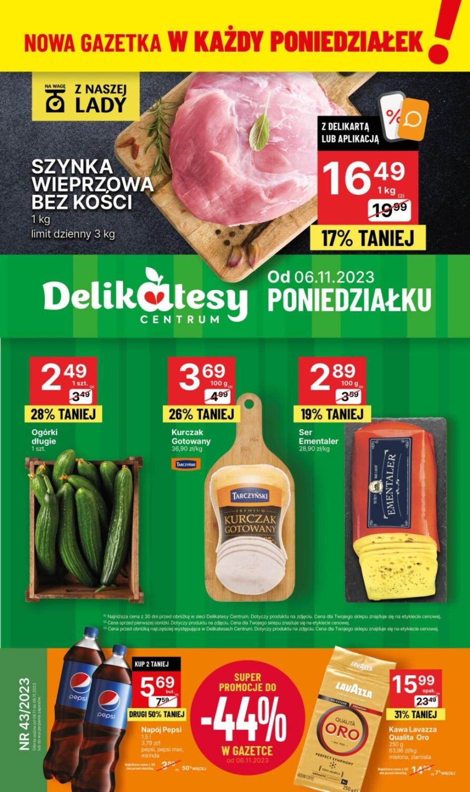 Gazetka promocyjna Delikatesy Centrum str. 1