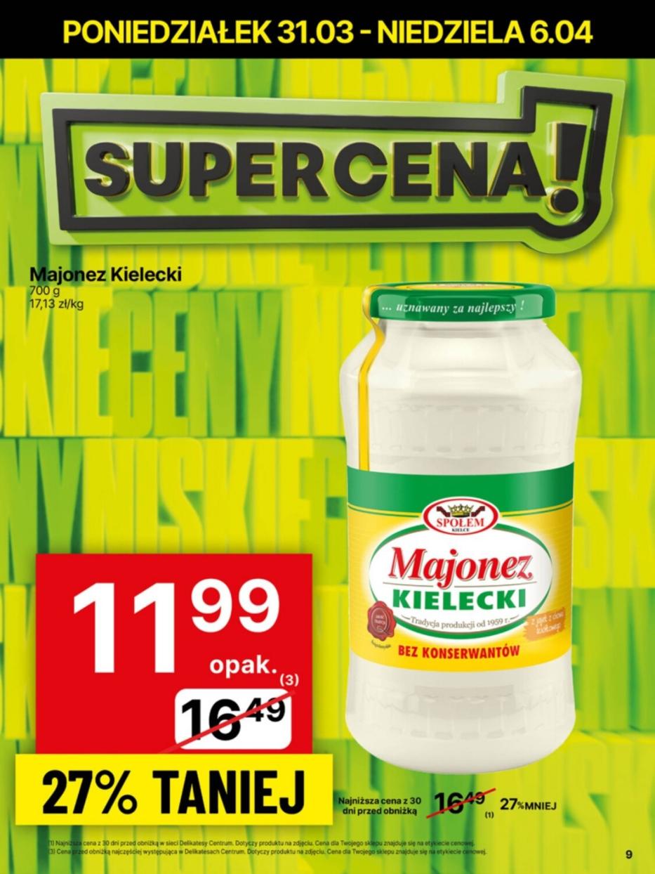 Gazetka promocyjna Delikatesy Centrum str. 9