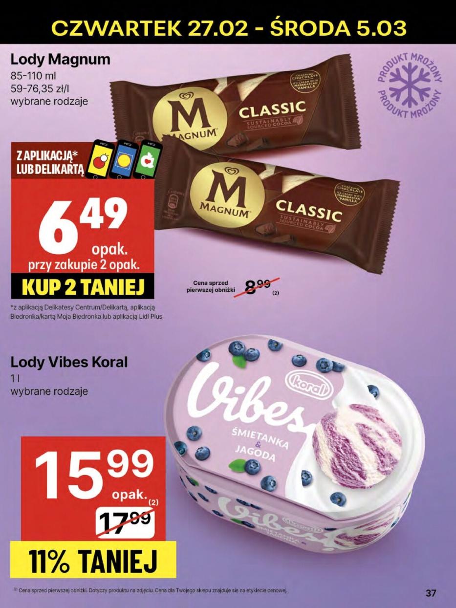 Gazetka promocyjna Delikatesy Centrum str. 37