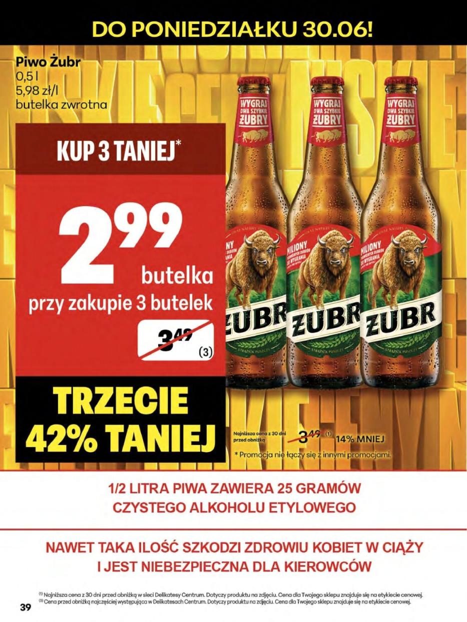 Gazetka promocyjna Delikatesy Centrum str. 39