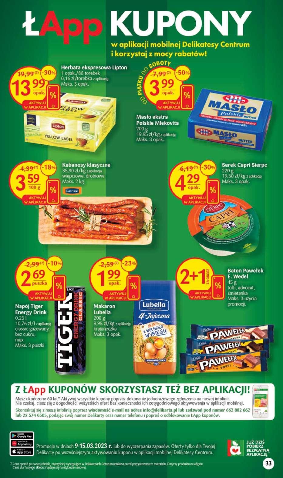 Gazetka promocyjna Delikatesy Centrum str. 33