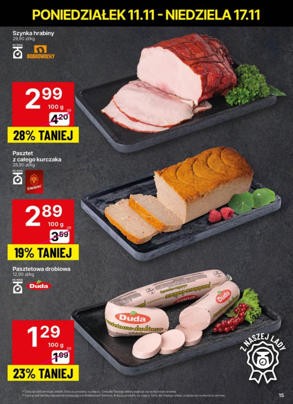 Gazetka promocyjna Delikatesy Centrum str. 15