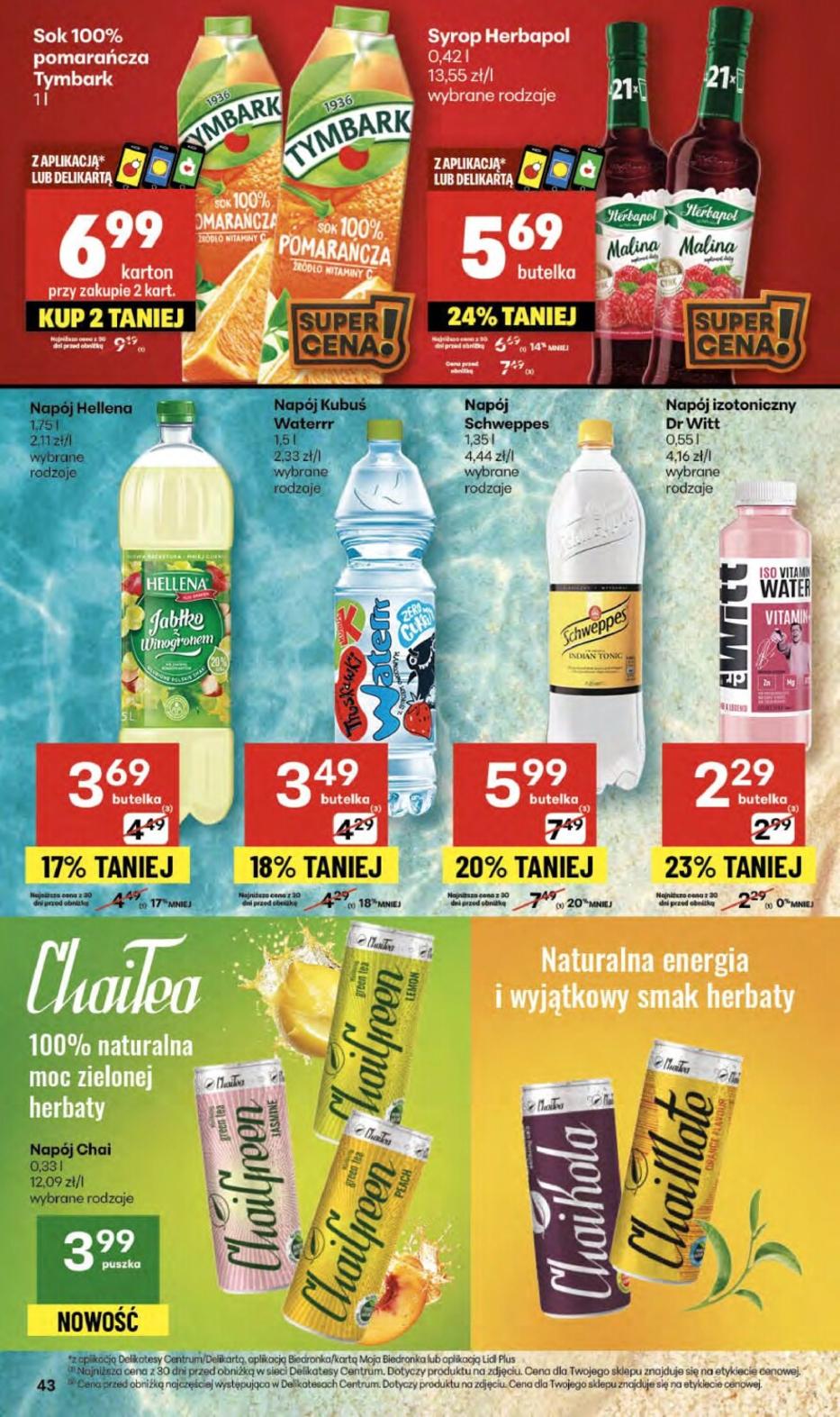 Gazetka promocyjna Delikatesy Centrum str. 43