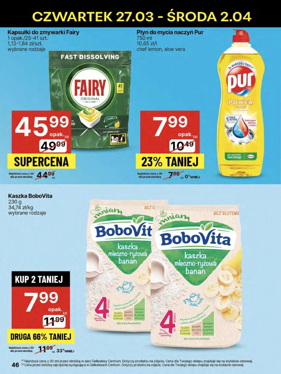 Gazetka promocyjna Delikatesy Centrum str. 46