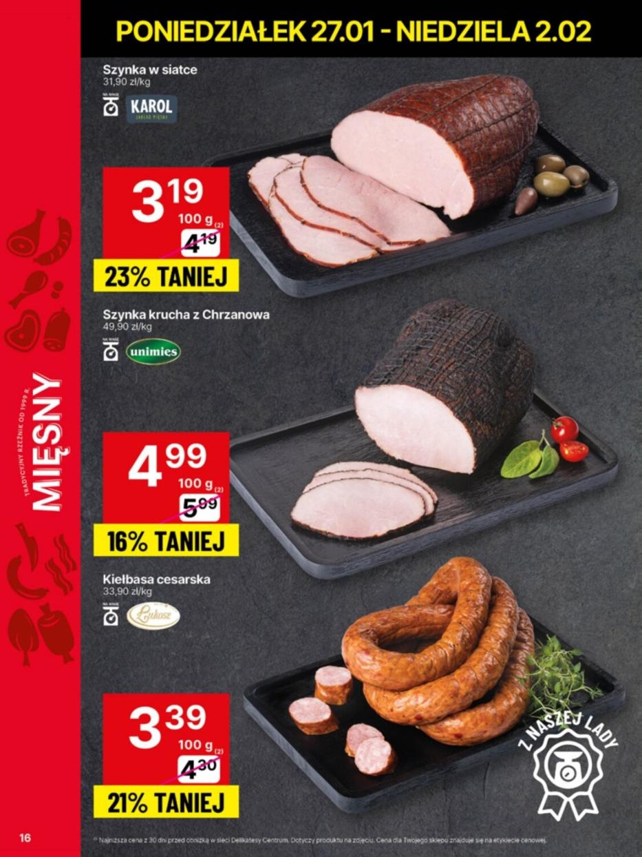 Gazetka promocyjna Delikatesy Centrum str. 16