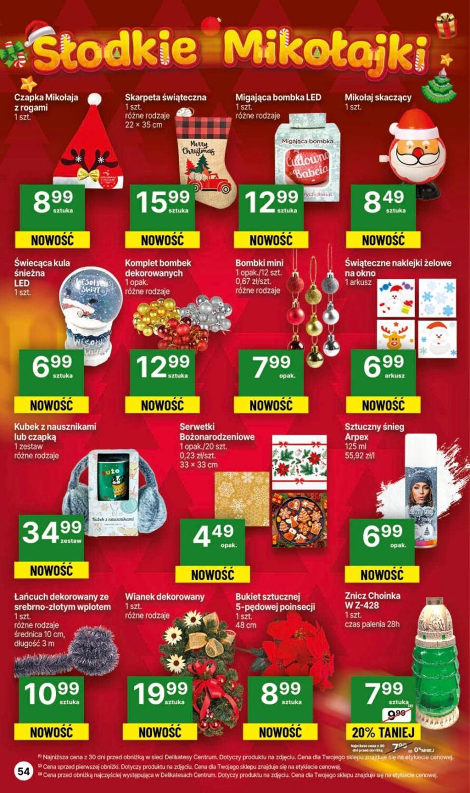 Gazetka promocyjna Delikatesy Centrum str. 54
