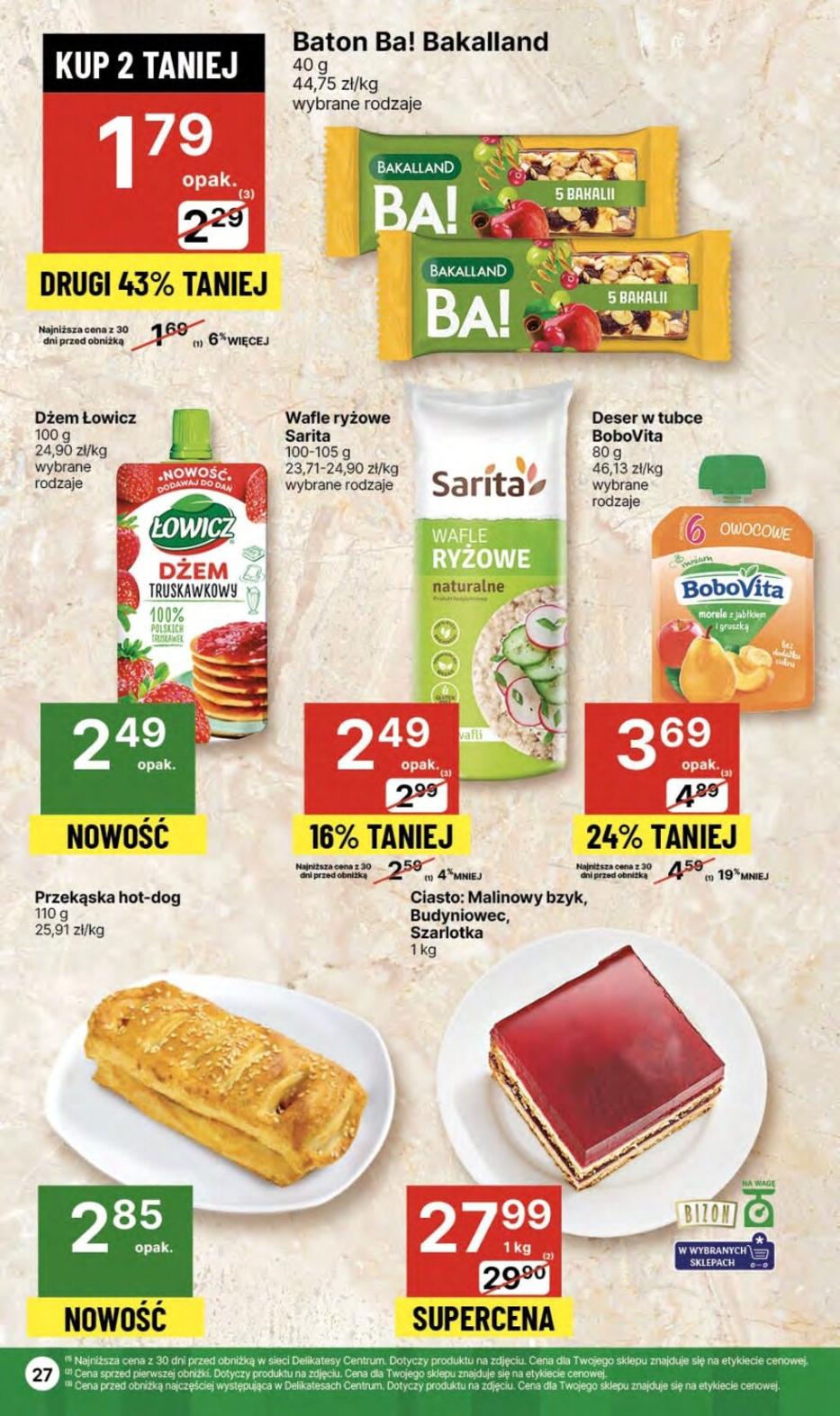 Gazetka promocyjna Delikatesy Centrum str. 27