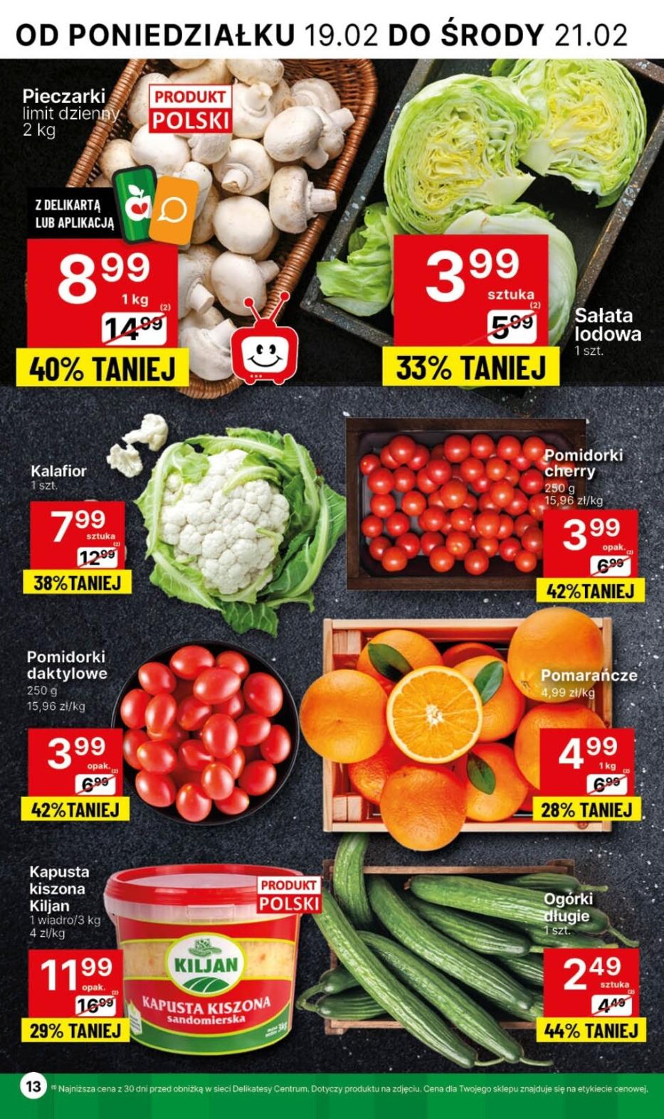 Gazetka promocyjna Delikatesy Centrum str. 13