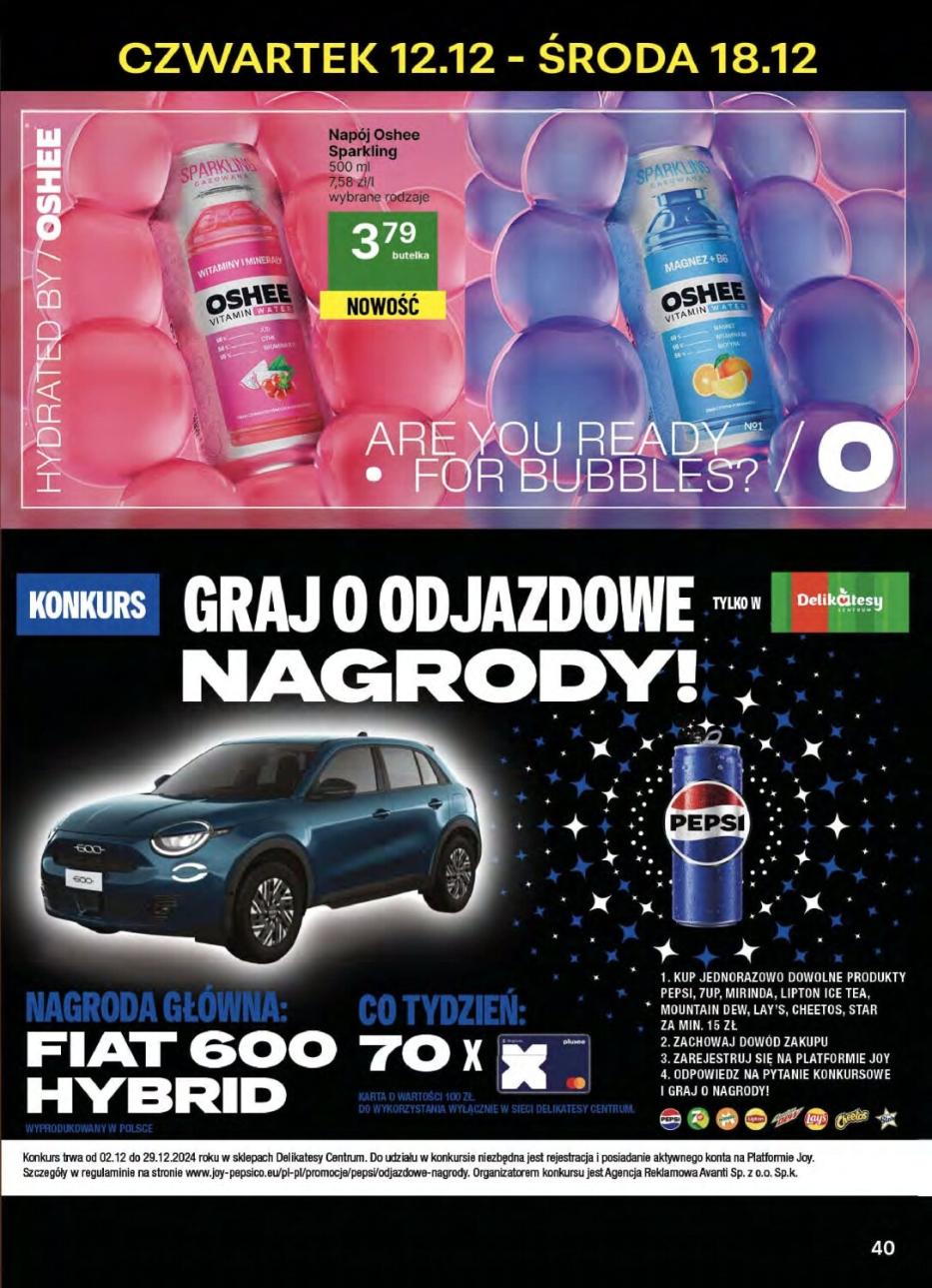 Gazetka promocyjna Delikatesy Centrum str. 40