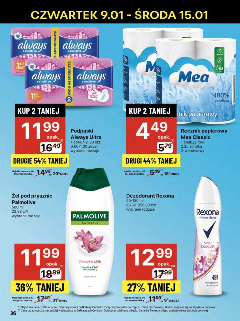 Gazetka promocyjna Delikatesy Centrum str. 36